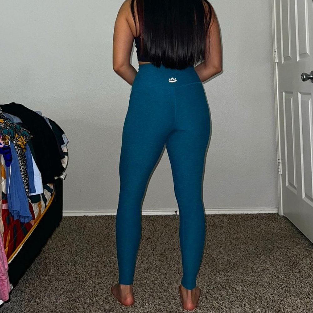 Beyond Yoga Small Teal Leggings